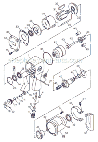Page A Diagram and Parts List for CP894 T024743 Chicago Pneumatic Wrench